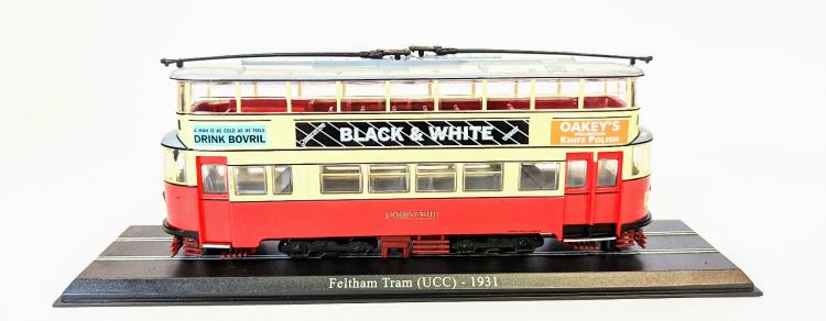 TRAMWAY A DOUBLE ETAGES - FELHAM TRAM - UCC - BLACK  WHITE