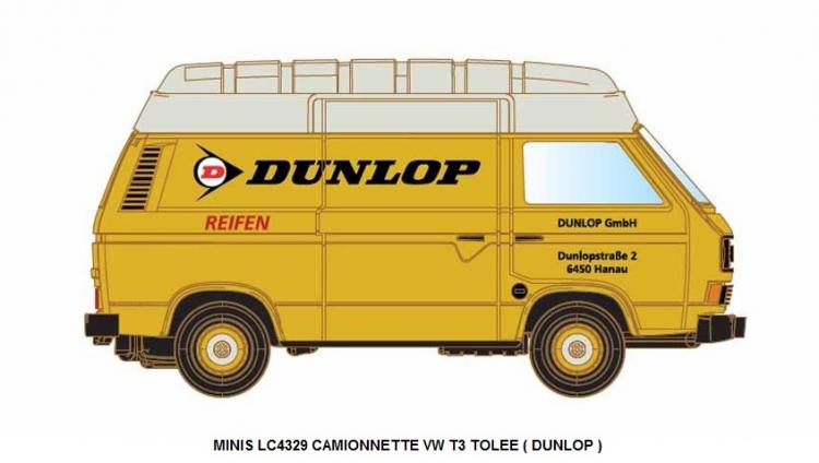 CAMIONNETTE VW T3 TOLEE ( DUNLOP ) ECHELLE N