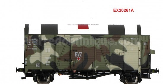 COFFRET 2 WAGONS COUVERTS Oppeln GRS CAMOUFLAGE CROIX ROUGE DRG