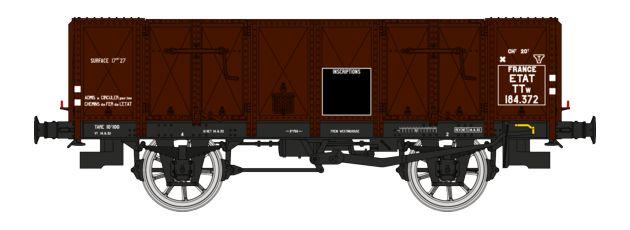 WAGON TOMBEREAU OCEM 19 TÔLÉ, TTW 184372 ETAT - SERIE 1