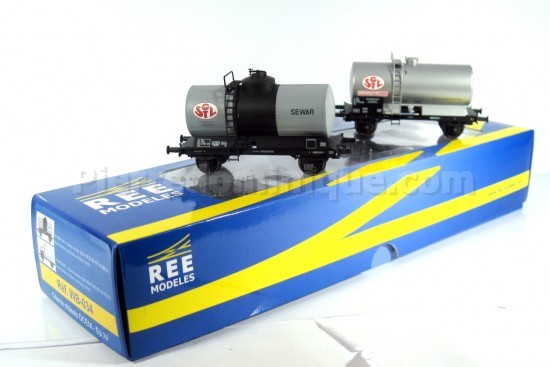 COFFRET 2 WAGONS CITERNE TRANSPORT DE LIQUIDES ALIMENTAIRES SGTL SNCF