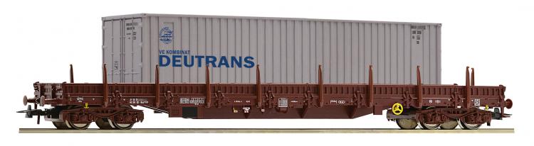 WAGON PLAT A RANCHER DR + CONTENEURS DEUTRANS