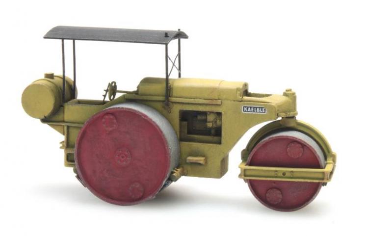 ROULEAU COMPRESSEUR KAELBLE JAUNE ET ROUGE