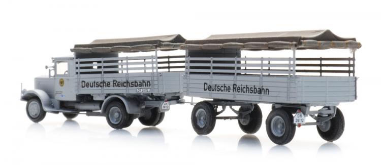 REMORQUE A BACHE DEUTSCHE REICHSBAHN