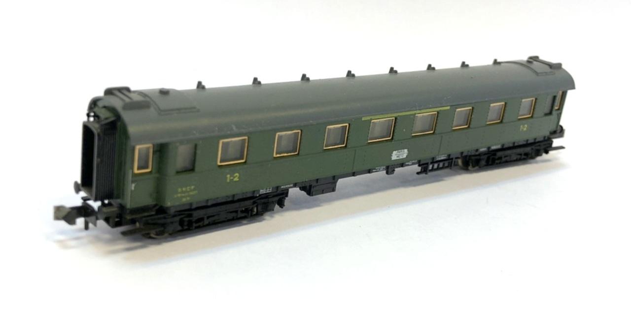 Wagon MIXTE Fourgon/Voyageurs MMM SNCF 2de Classe – HO Réf.304, Vert, Très Bon État