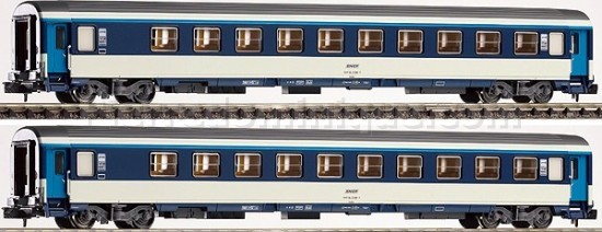 COFFRET 2 VOITURES CORAIL COUCHETTES  2°CL SNCF