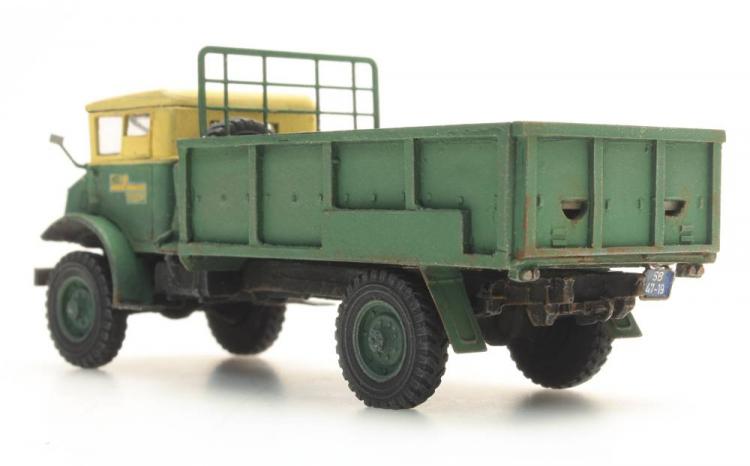 CHEVROLET 3t CAMION BENNE VERT TOIT CREME CHV GS