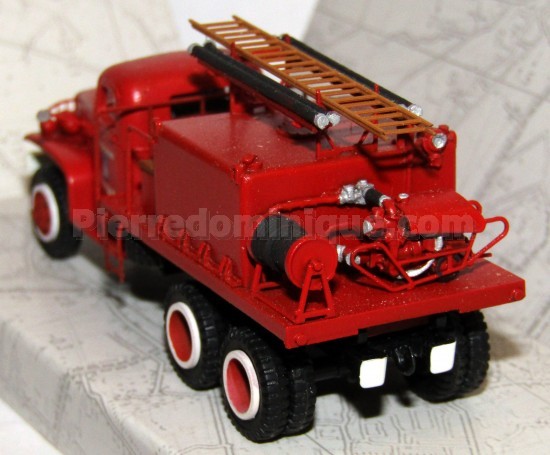 POMPIERS GMC C.C.F.L. CITERNE LOURD POUR FEUX DE FORÊT (FROGER) CABINE TÔLÉE CENTRE DE SECOURS DE PAIMPOL