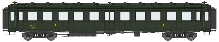 VOITURE BACALAN VERT SNCF