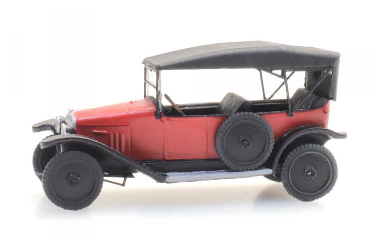 CITROEN TYPE A ROUGE CAPOTE FERME NOIRE