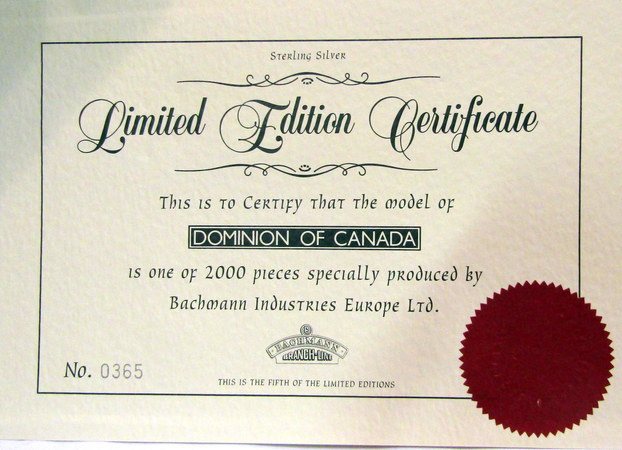 LOCOMOTIVE VAPEUR #4489 Dominion of Canada LNER