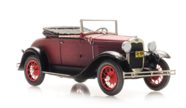 ROADSTER FORD MODEL A ROUGE DECAPOTE
