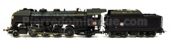 LOCOMOTIVE VAPEUR 141 R 1246 SNCF Dépot de Miramas roue blanche