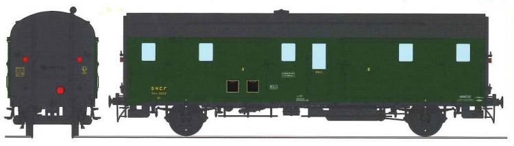 *PROMOS* - FOURGON DEV 52 N°58513 SUD EST SNCF - AVEC FEUX DE FIN DE CONVOI