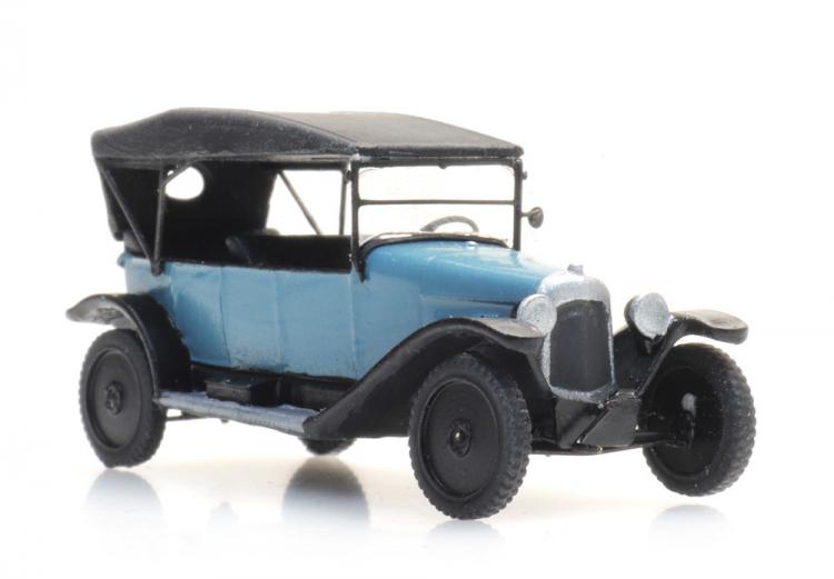 CITROEN TYPE A BLEU CAPOTE FERME NOIRE