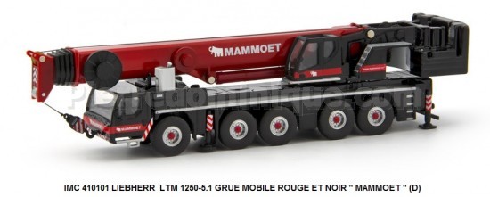 LIEBHERR LTM 1250-5.1 GRUE MOBILE ROUGE ET NOIR