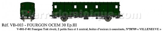 FOURGON OCEM 30 Ep III VILLENEUVE FEUX FONCTIONNELS