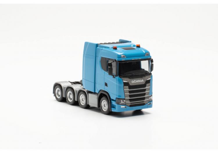 TRACTEUR SCANIA CS20 ND BLEU CLAIR A 4 ESSIEUX POUR CHARGE LOURDE