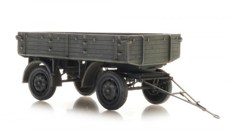 REMORQUE 2 ESSIEUX E3 3T GRISE DE L ARMEE ALLEMANDE