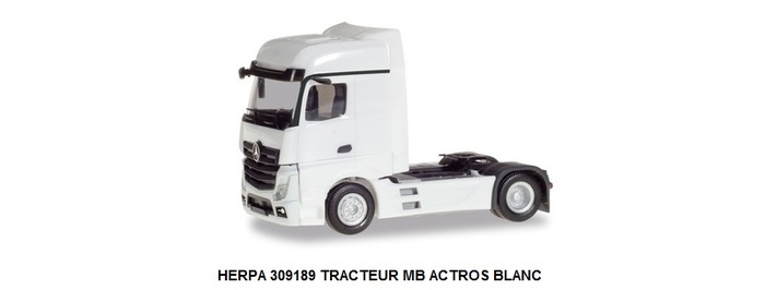 TRACTEUR MB ACTROS 18' BIGSPACE BLANC  2 ESSIEUX