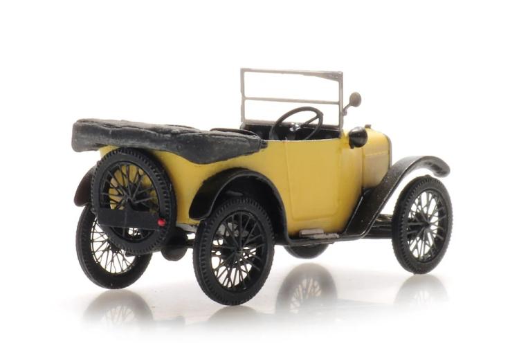 AUSTIN 7 JAUNE DEBACHE JAUNE ET NOIRE