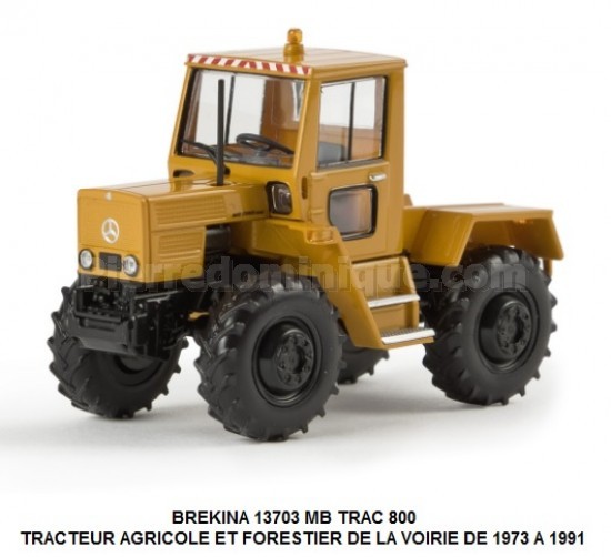 MB TRAC 800 TRACTEUR AGRICOLE ET FORESTIER DE LA VOIRIE DE 1973 A 1991