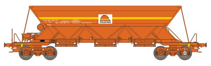 SET DE 3 WAGONS TREMIE EX T1 COLAS