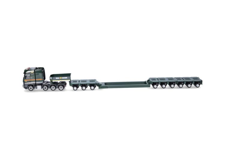 TRACTEUR MERCEDES BENZ AROCSSEMI-REMORQUE SURBAISSEE (EMIL EGGER- CH)