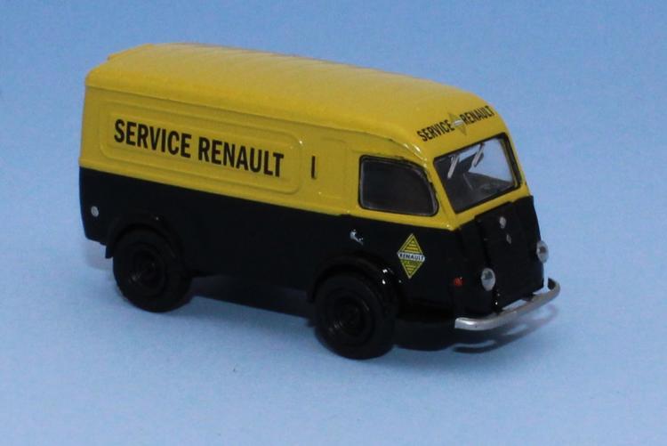 CAMIONNETTE TOLÉE RENAULT GALION 1000 Kg DE 1953 NOIR ET JAUNE SERVICE RENAULT (F) FABRICATION DE 1947 Ã€ 1965 - BREKINA 14660