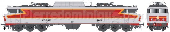 *PROMOS* - LOCOMOTIVE ELECTRIQUE CC 6503 SUD EST SNCF TEE GRIS MÉTALLISÉ, LIVRÉE ARZENS ,LOGO BEFFARA, DÉPÔT : LYON-MOUCHE, 160 KM/H - AC 3 RAILS