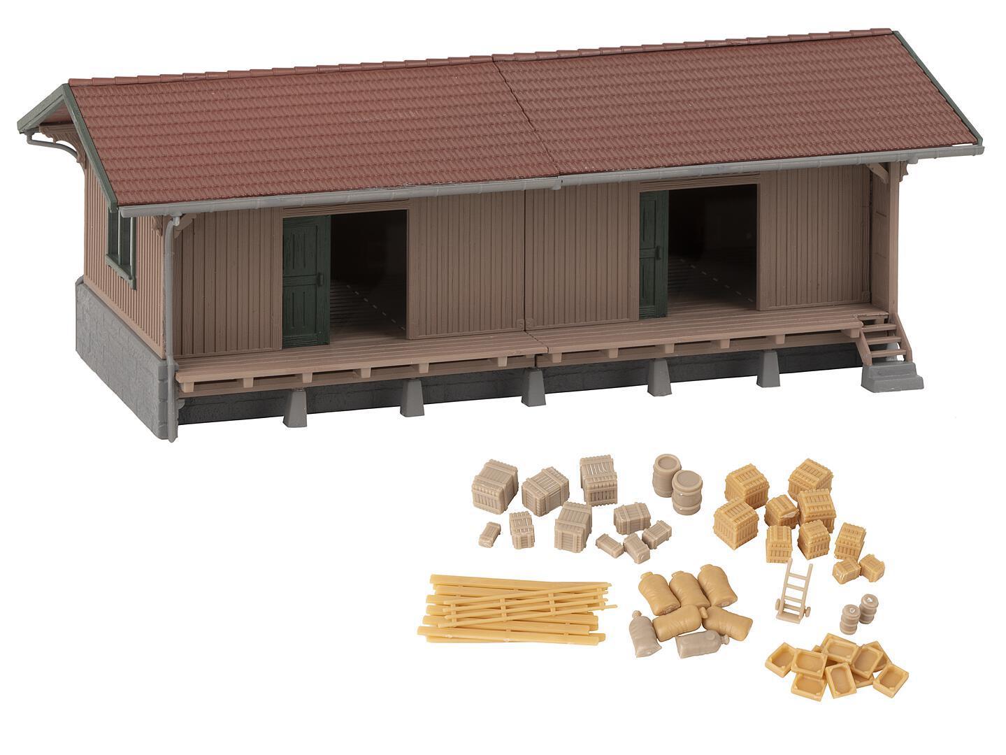 Hangar à Marchandises Démontable Hornby (O Gauge) - Modélisme Ferroviaire 1957, Dans Sa Boîte