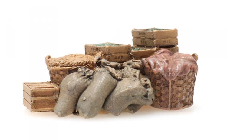 PETIT CHARGEMENT (25mmx14mm) POUR CAMION COMPOSE DE CAISSES DU PRIMEUR