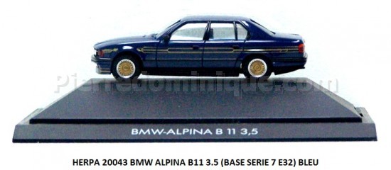 BMW ALPINA B11 3.5 (BASE SERIE 7 E32) BLEU FONCE METALLISE