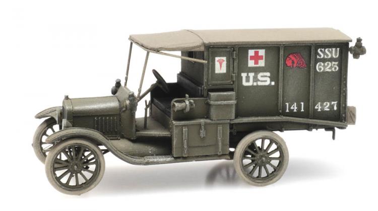 VEHICULE MILITAIRE US FORD T AMBULANCE