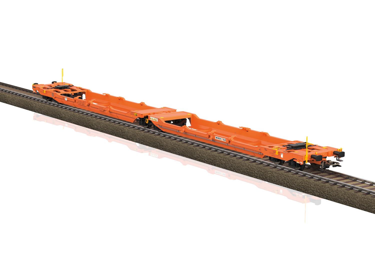 Wagon Miniature Marklin 47470 HO - Sdggmrss 738 Chargé Semi-remorque DB AG - Neuf