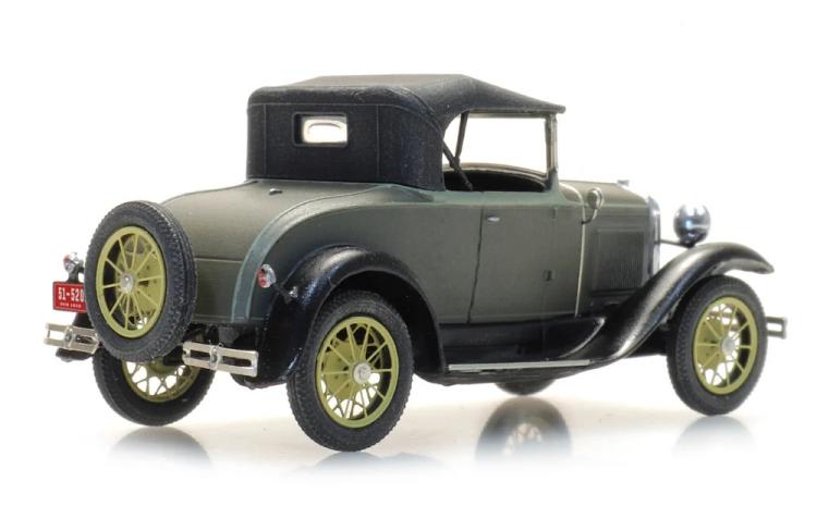 ROADSTER FORD MODEL A GRIS VERT CAPOTE