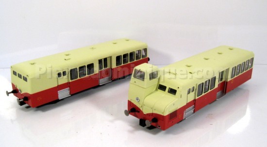 Autorail XBD 5606 + Remorque XRBD 9204 Rouge/Crème EpIIIb