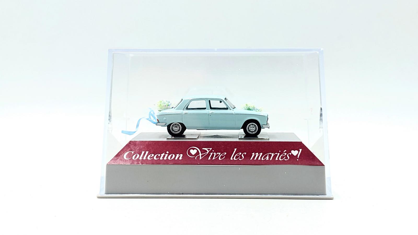 Peugeot 204 Bleu Pastel - SAI 6251 - Miniature HO 1/87 - Neuve