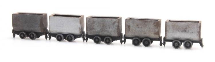 5 WAGONNETS MINIER - NON FONCTIONNEL