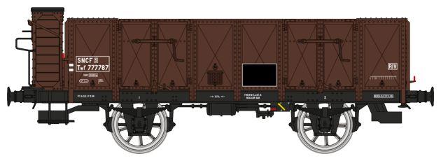 WAGON TOMBEREAU OCEM 19 TÔLÉ AVEC GUÉRITE, TWF 777787 SNCF