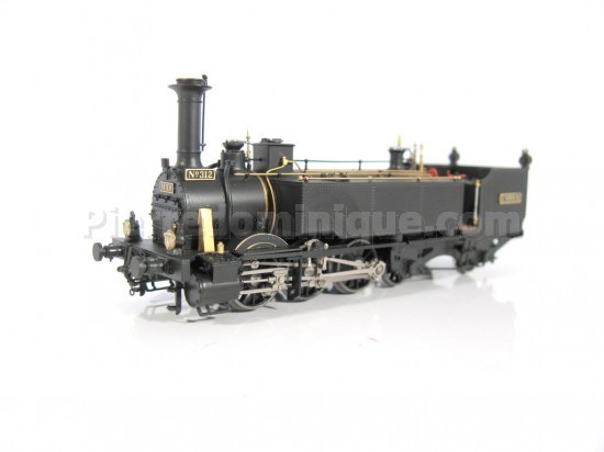 LOCOMOTIVE VAPEUR Ed 3/5 N°312 COMPAGNIE DU MIDI SUR UN CHASSIS TYPE ENGERTH