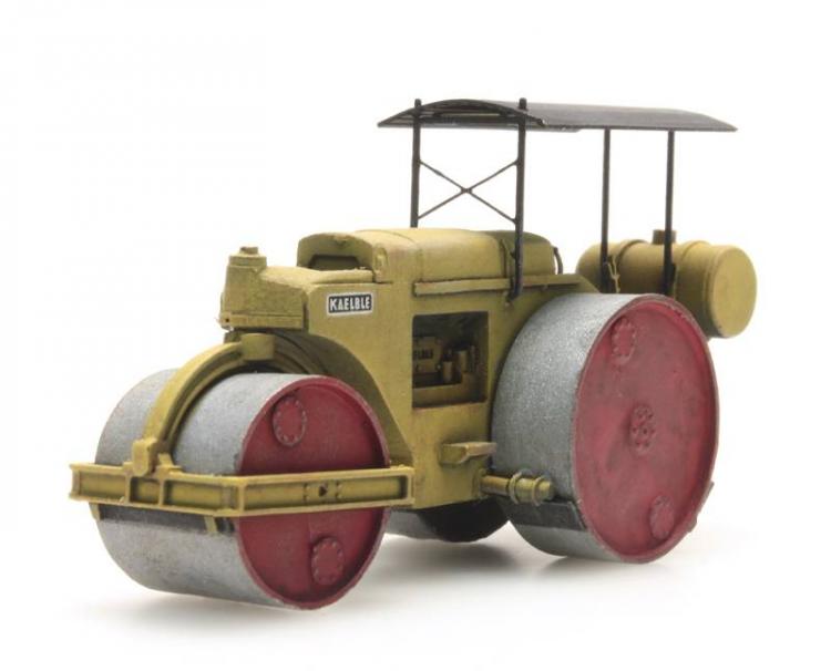 ROULEAU COMPRESSEUR KAELBLE JAUNE ET ROUGE