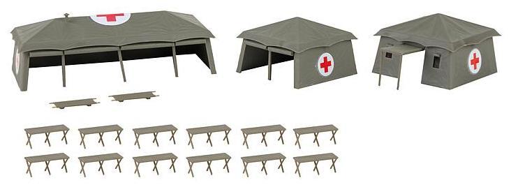MAQUETTE TENTES MEDICALES MILITAIRES
