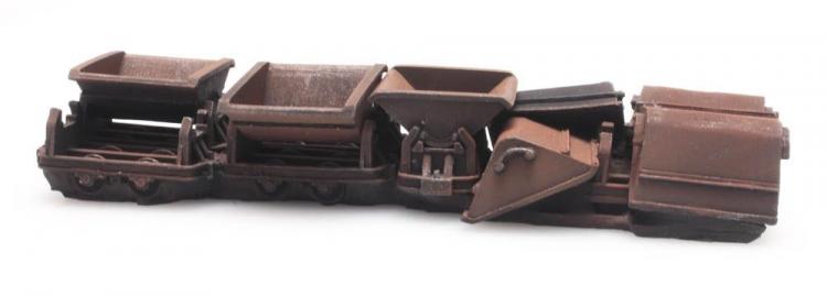 CHARGEMENT DE WAGONNETS LORRIES ENDOMMAGER