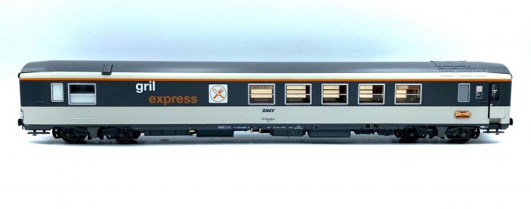 *PROMOS* - VOITURE GRILL EXPRESS CORAIL PLAQUE PALATINO SNCF