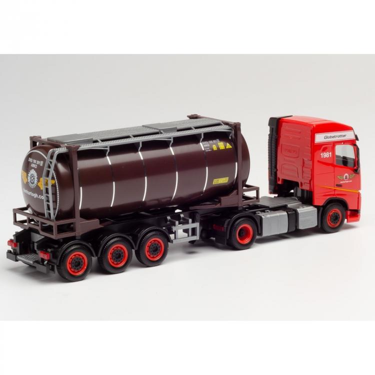 TRACTEUR VOLVO FH GL ROUGE SEMI-REMORQUE CITERNE CADRE