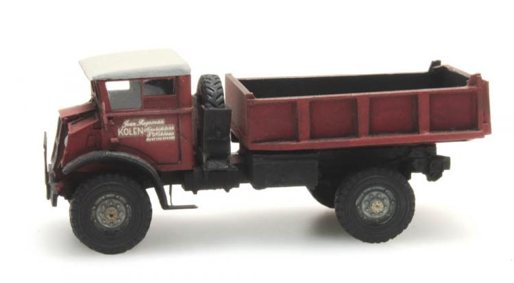 CHEVROLET 3t CAMION BENNE ROUGE TOIT BLANC JEAN ROGGEMAN