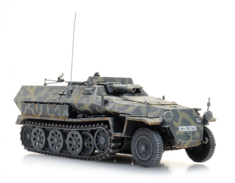 HALTRACK VEHICULE DE TRANSPORT DE TROUPE Sd.Kfz 251/9 AVEC CANON KwK 37 L24 STUMMEL (MEGOT) CAMOUFLAGE GRIS