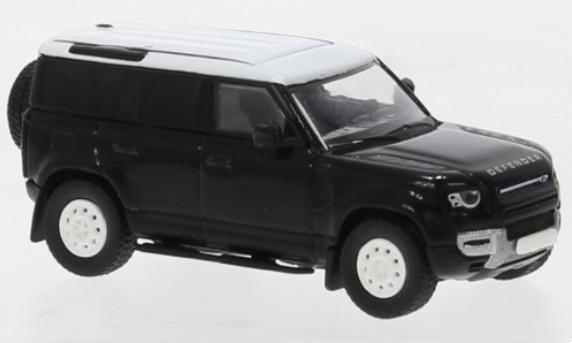 Miniature Land Rover Defender Noir Toit Blanc - 1/87 PCX - 870391