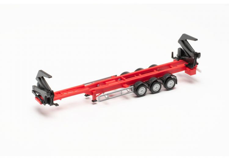 REMORQUE HAMMAR PORTE CONTENEURS, ROUGE